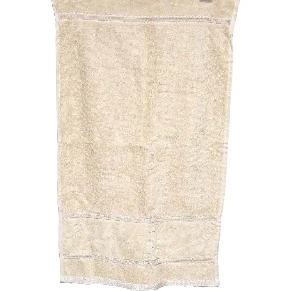 Venus Home Collection Hand Towel Ivory Floral Swirl Texture Cotton 15